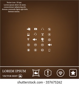 Movie symbols vector set