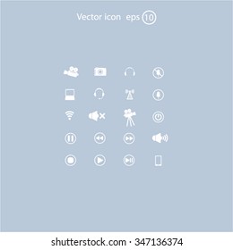 Movie symbols vector set