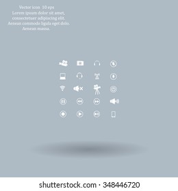 Movie symbols vector set