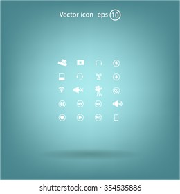 Movie symbols vector set