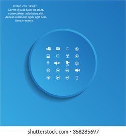 Movie symbols vector set