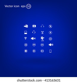 Movie symbols vector set