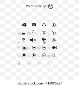 Movie symbols vector set