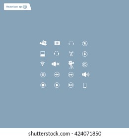 Movie symbols vector set