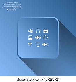 Movie symbols vector set