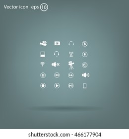 Movie symbols vector set