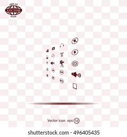 Movie symbols vector set