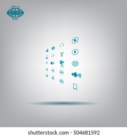 Movie symbols vector set