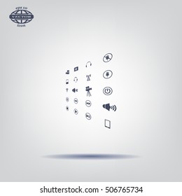 Movie symbols vector set