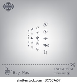 Movie symbols vector set
