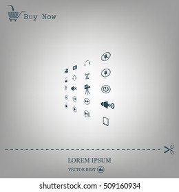 Movie symbols vector set