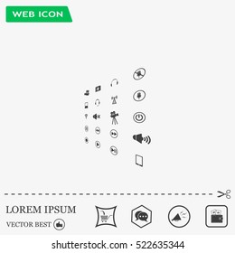 Movie symbols vector set