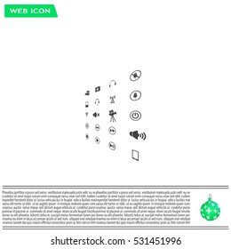 Movie symbols vector set