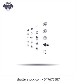 Movie symbols vector set