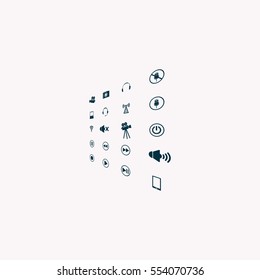 Movie symbols vector set