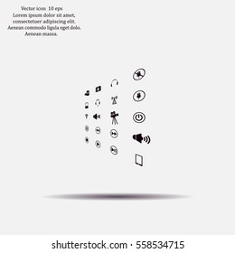 Movie symbols vector set