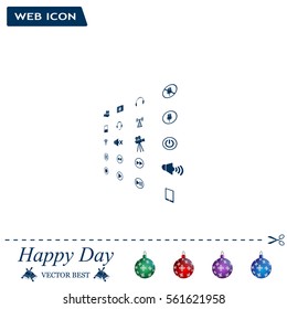 Movie symbols vector set
