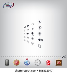 Movie symbols vector set