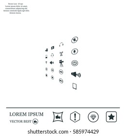 Movie symbols vector set