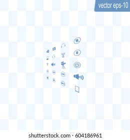 Movie symbols vector set