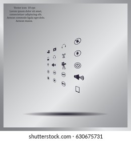 Movie symbols vector set