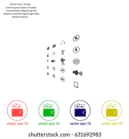 Movie symbols vector set
