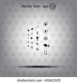 Movie symbols vector set