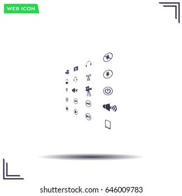 Movie symbols vector set