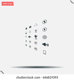 Movie symbols vector set