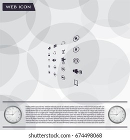 Movie symbols vector set