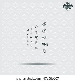 Movie symbols vector set
