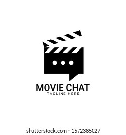 Movie Talk logo template design vector