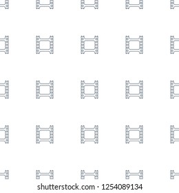 movie tape icon pattern seamless white background. Editable line movie tape icon. movie tape icon pattern for web and mobile.