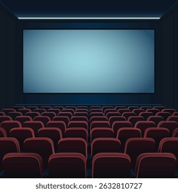 Fondo de cine con pantalla vacía
