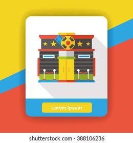 movie theater flat icon