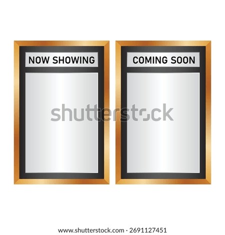 Movie Theater Poster Frame Vector Illustration