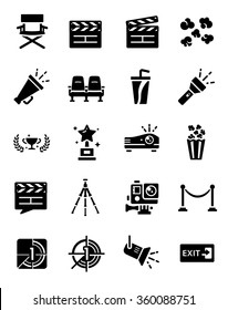 Movie Theatre Icon Set