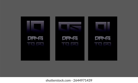 Movie theme Countdown Creatives Vectors