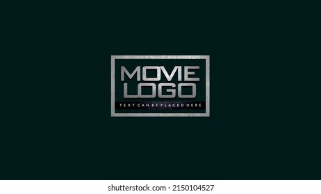 Movie Theme Logo - Text Style Rugged Style