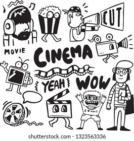 movie themed doodle