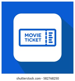 Movie ticket vector icon