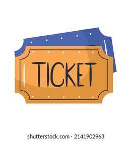 movie tickets design over white