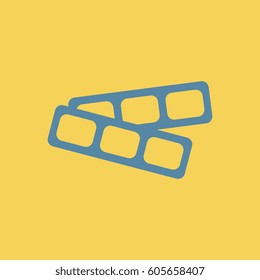 movie tickets Vector illustration in flat style cinema blank ticket