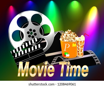 Movie time banner