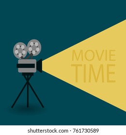 Movie time concept.