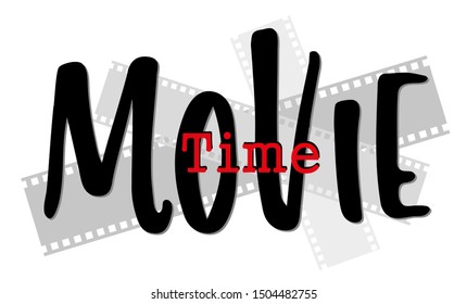 Movie time with creatif font design.