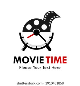 Movie time logo template illustration