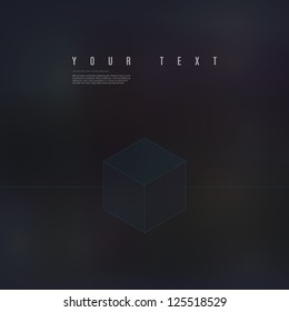 Movie trailer style design vector with your text