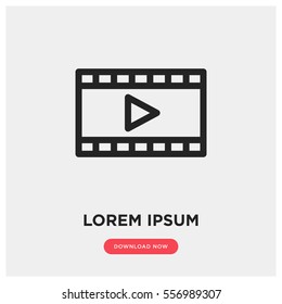 Movie vector icon