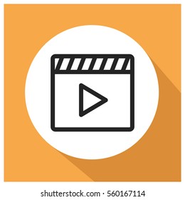 Movie vector icon